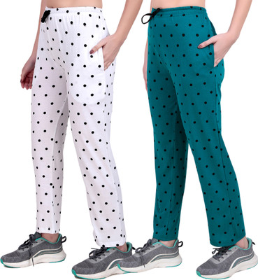 JECKWARD Polka Print Women Multicolor Track Pants