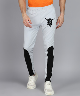 mfb Printed, Colorblock Men Grey Track Pants