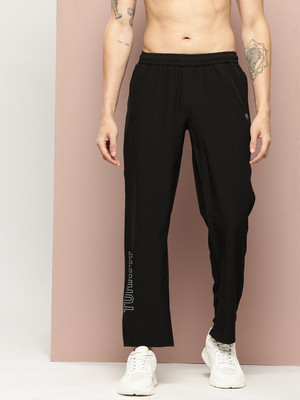 Turnfit Solid Men Black Track Pants