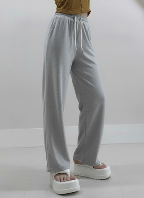 Dockstreet Solid Women Grey Track Pants