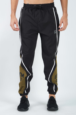 GOTO Striped Men Black Track Pants