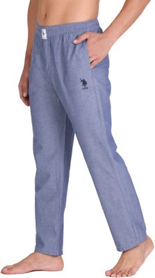 U.S. POLO ASSN. Solid Men Light Blue Track Pants
