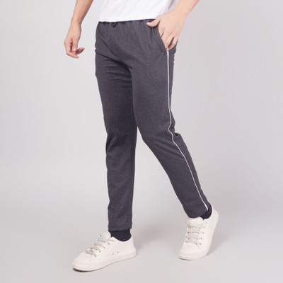 WILD CAMO Solid Men Grey Track Pants