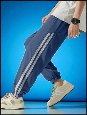 Kesaria Fab Solid Men Blue Track Pants