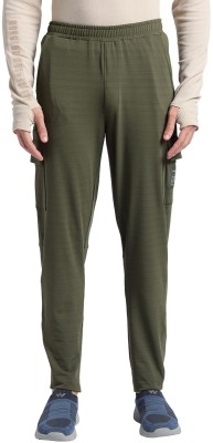 Wildcraft Striped Men Olive Track Pants