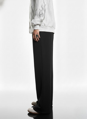 Dockstreet Solid Women Black Track Pants