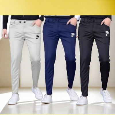 Krishna fashion Solid Men Multicolor Track Pants