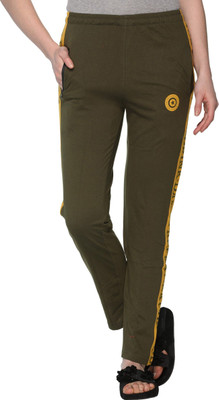 HouseOfCommon Printed Women Green Track Pants