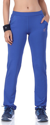 Laasa Sports Solid Women Blue Track Pants