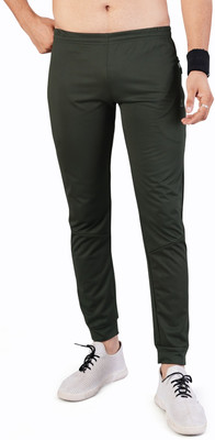 GAMEPOINT Solid Men Green Track Pants