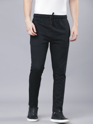 jorkk Solid Men Black Track Pants