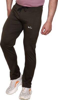 Bawagarments Solid Men Brown Track Pants