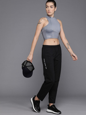 HRX by Hrithik Roshan Solid Women Black Track Pants