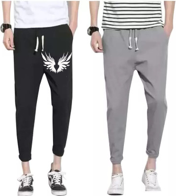 mfb Printed Men Black Track Pants