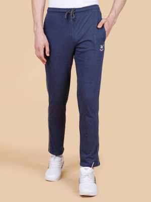 Star Fox Solid Men Blue Track Pants