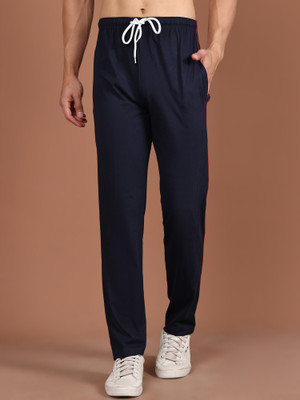 VIMAL JONNEY Solid Men Dark Blue Track Pants