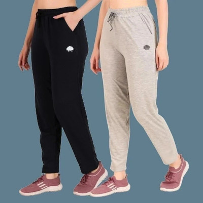 GAA Solid Women Black, Grey Track Pants