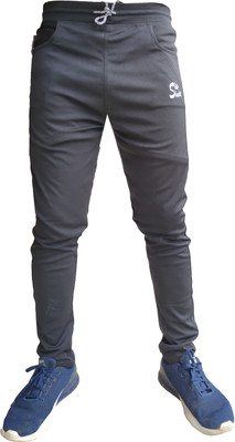 Shiv Shakti Solid Men Black Track Pants