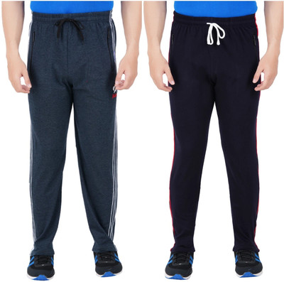 Guide Solid Men Black, Dark Blue Track Pants