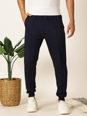 Thomas Scott Solid Men Blue Track Pants