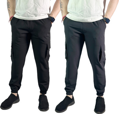 COZYCOVE Solid Men Multicolor Track Pants
