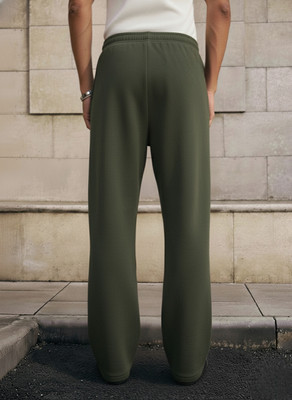 Dockstreet Striped Men Olive Track Pants