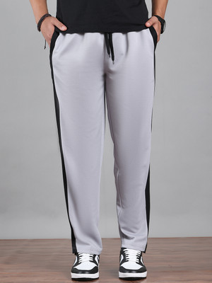 MACK JONNEY Colorblock Men Grey Track Pants