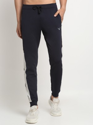 Invincible Colorblock Men Dark Blue Track Pants