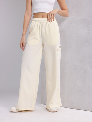 HRX by Hrithik Roshan Solid Women White Track Pants