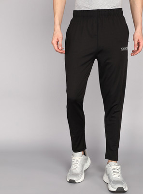 Moda Rapido Solid Men Black Track Pants
