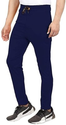 PICSTAR Solid Men Blue Track Pants