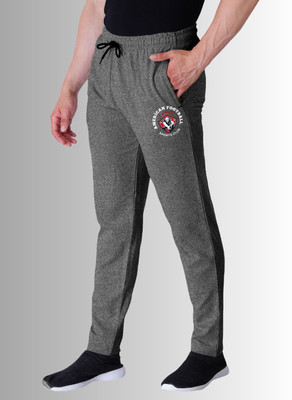 Kartblack Self Design Men Grey Track Pants