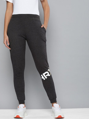 HRX by Hrithik Roshan Printed Women Black Track Pants