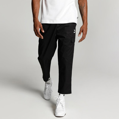 PUMA Classics Woven Pants Solid Men Black Track Pants