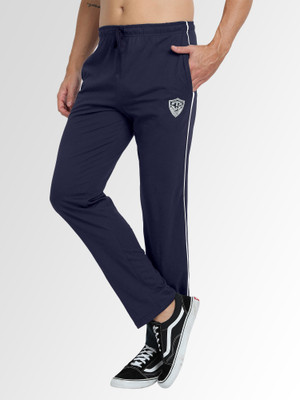 FTX Solid Men Dark Blue Track Pants