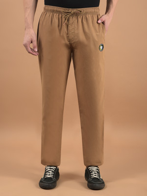 CANTABIL Solid Men Beige Track Pants