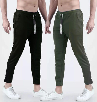 MATTILA Solid Men Black, Green Track Pants