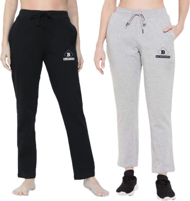 BLINKTEES Solid Women Black, Grey Track Pants