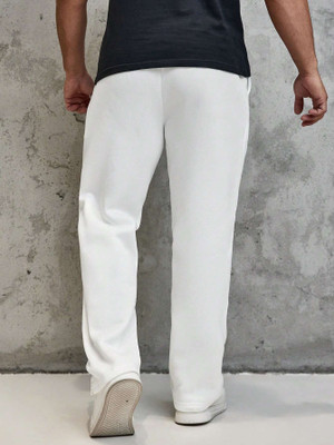 TRUFFLEGUM Loose Fit Men White Trousers