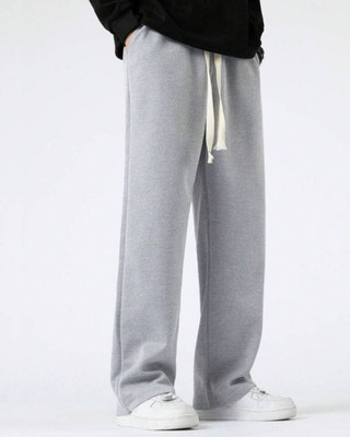 Cloth N Code Solid Men Silver Track Pants