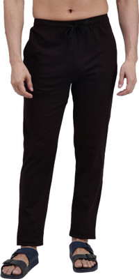 AMUL COMFY Solid Men Brown Track Pants