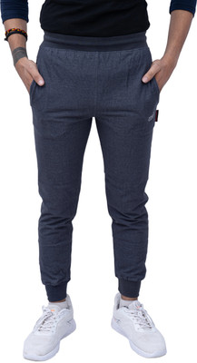 Tf-tex Fro Solid Men Dark Blue Track Pants