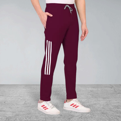CLOTVIN TREND Striped Men Grey Track Pants