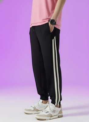 Dockstreet Solid Men White Track Pants