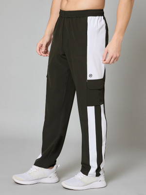Turnfit Colorblock Men Olive Track Pants