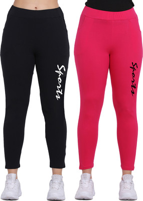 Clothina Printed Women Multicolor Track Pants