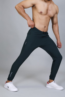Ethan Solid Men Dark Green Track Pants