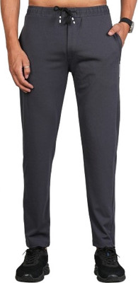 FICKA Solid Men Grey Track Pants