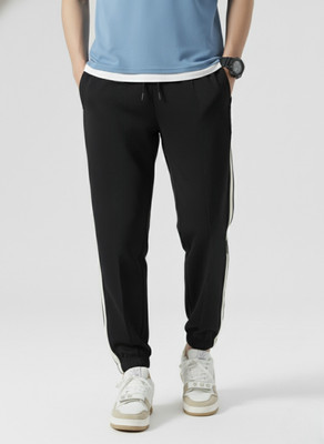 Dockstreet Solid Men White Track Pants