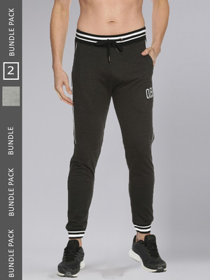Force NXT Solid Men Grey Track Pants
